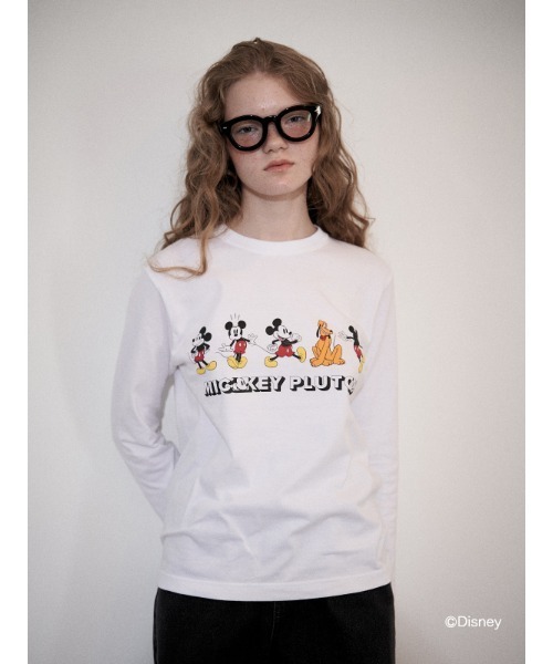 セール】【Mickey&PLUTO】ロンTee（Tシャツ/カットソー）｜CHAROL  
