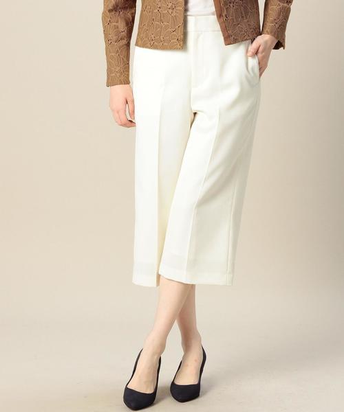 green label relaxing(グリーンレーベルリラクシング)の「KC T/W ツイル BACKゴムパンツ BTM06 ◆(その他パンツ・レディース・オフホワイト/ライトグレー/ベージュ・36/38)」の2枚目の写真