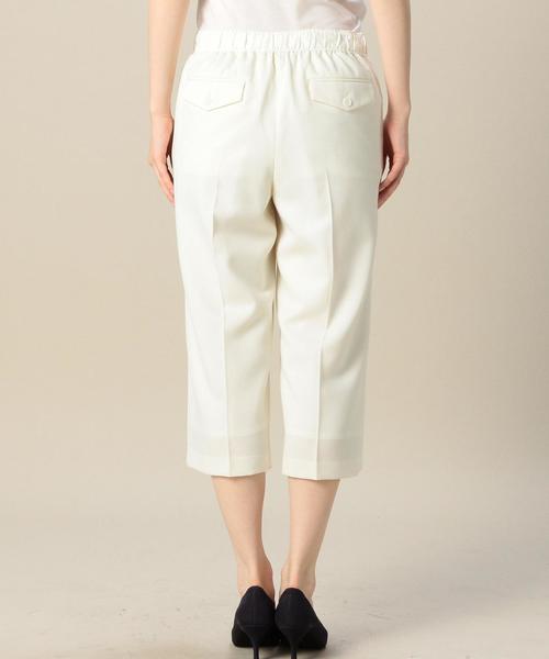 green label relaxing(グリーンレーベルリラクシング)の「KC T/W ツイル BACKゴムパンツ BTM06 ◆(その他パンツ・レディース・オフホワイト/ライトグレー/ベージュ・36/38)」の4枚目の写真