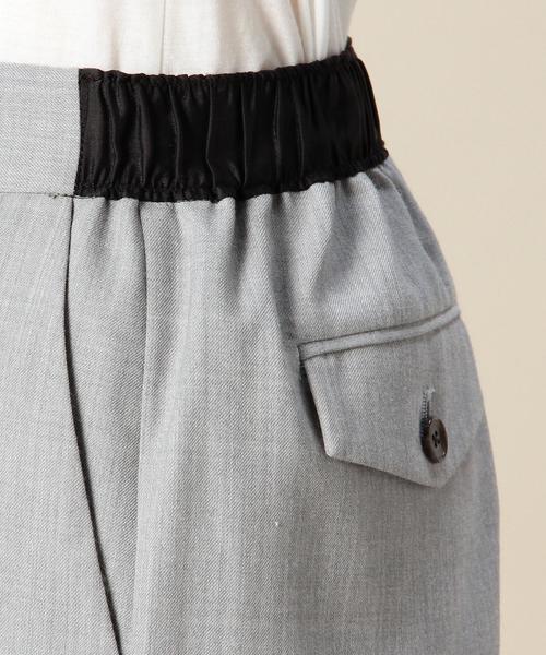 green label relaxing(グリーンレーベルリラクシング)の「KC T/W ツイル BACKゴムパンツ BTM06 ◆(その他パンツ・レディース・オフホワイト/ライトグレー/ベージュ・36/38)」の9枚目の写真