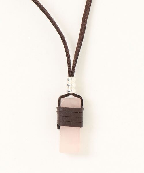 チャイハネ（チャイハネ）の「【チャイハネ】ストティックMEN'Sネックレス（ネックレス・メンズ・クリア/ダークブルー/ライトピンク/パープル/ブラウン・FREE）」の4枚目の写真