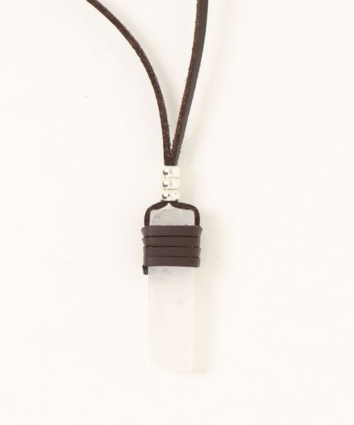 チャイハネ（チャイハネ）の「【チャイハネ】ストティックMEN'Sネックレス（ネックレス・メンズ・クリア/ダークブルー/ライトピンク/パープル/ブラウン・FREE）」の5枚目の写真