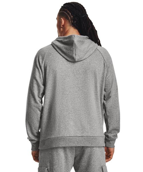 UNDER ARMOUR(アンダーアーマー)の「UAライバルフリース フーディー(トレーニング/メンズ)(スウェット・メンズ・グレー×ホワイト・S/XL/XXL/3XL/L/M)」の2枚目の写真