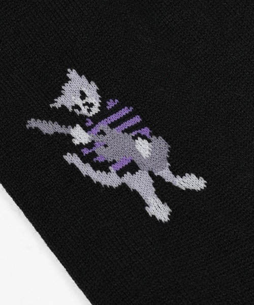 LAD MUSICIAN（ラッドミュージシャン）の「GUITAR CAT SOCKS（ソックス/靴下・メンズ・ブラック系その他/ブラック×パープル/ブラック系その他2・FREE）」の7枚目の写真