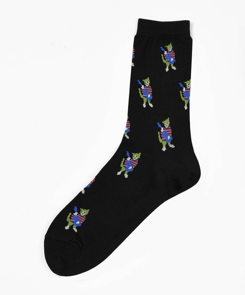 LAD MUSICIAN（ラッドミュージシャン）の「GUITAR CAT SOCKS（ソックス/靴下・メンズ・ブラック系その他/ブラック×パープル/ブラック系その他2・FREE）」の8枚目の写真