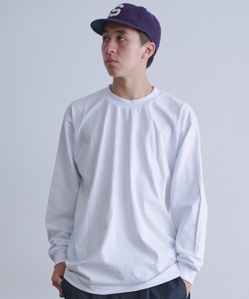 PRO CLUB (プロクラブ)の「PRO5 スーパー ヘヴィ ロング スリーブ Tee(Tシャツ/カットソー・メンズ・ブラック/グレー/バーガンディー/ホワイト・LARGE/MEDIUM/X-LARGE)」の1枚目の写真