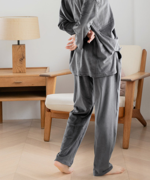 Dita（ディータ）の「パールシャギーテーパードパンツ(単品販売)（ルームウェア/パジャマ・レディース・スモークピンク/シャンパン/ネイビー/ブラック/チャコールグレー/ブルー系その他・FREE/L/M）」の20枚目の写真