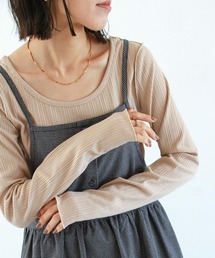 Crisp | 2wayネックボタンTシャツ(Tシャツ/カットソー)