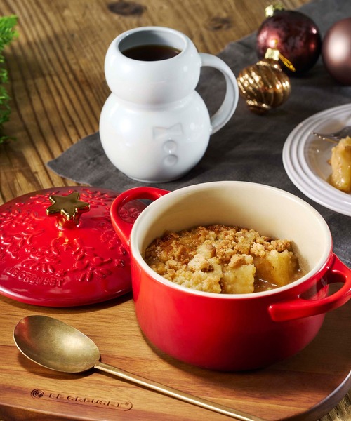 シ*♡様 ルクルーゼ スノーリング ディッシュ ベル 雪だるま 皿 5点