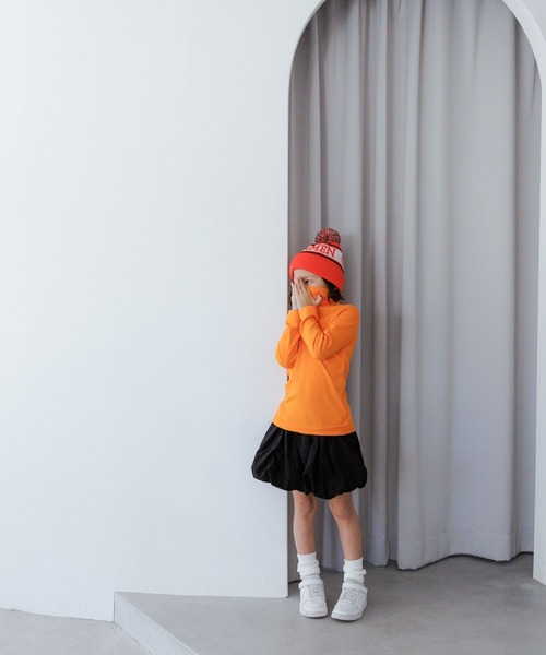 LOWRYS FARM（ローリーズファーム）の「フライスカラータートル　 970846（Tシャツ/カットソー・キッズ・ブルー/ブラック/ホワイト/オレンジ・110cm/120cm/130cm/150cm/140cm）」の22枚目の写真