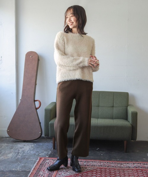 niko and...（ニコアンド）の「オリジナルブロックヒールブーツ（ブーツ・レディース・アイボリー/ブラック・LARGE/SMALL/MEDIUM）」の3枚目の写真