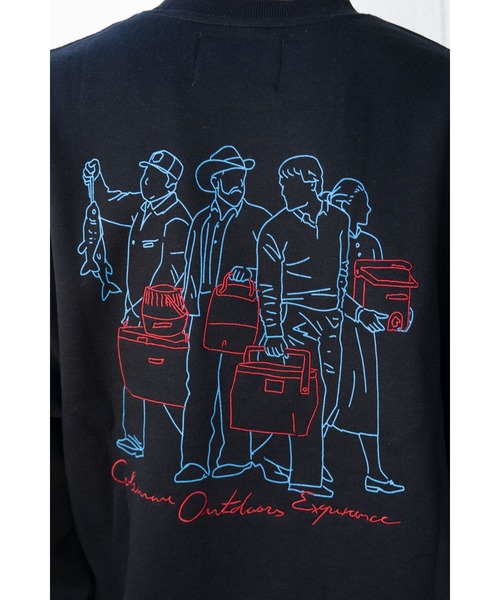 【セール】【 Coleman / コールマン 】ラインアートスウェットクルー CM5521 ArtSweat KFI（スウェット）｜Coleman（コールマン）