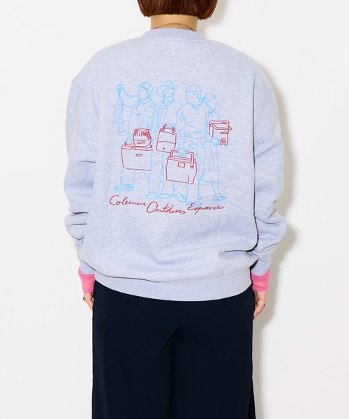【セール】【 Coleman / コールマン 】ラインアートスウェットクルー CM5521 ArtSweat KFI（スウェット）｜Coleman（コールマン）