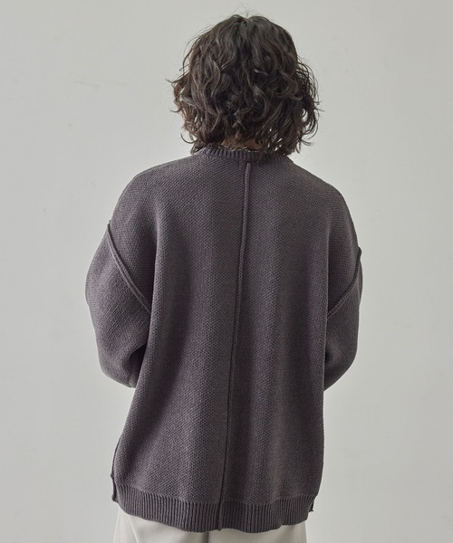 JUNRED（ジュンレッド）の「モールクルービッグニット（ニット/セーター・メンズ・ホワイト/ブルー/チャコールグレー/グレー系その他・S/L/M）」の7枚目の写真