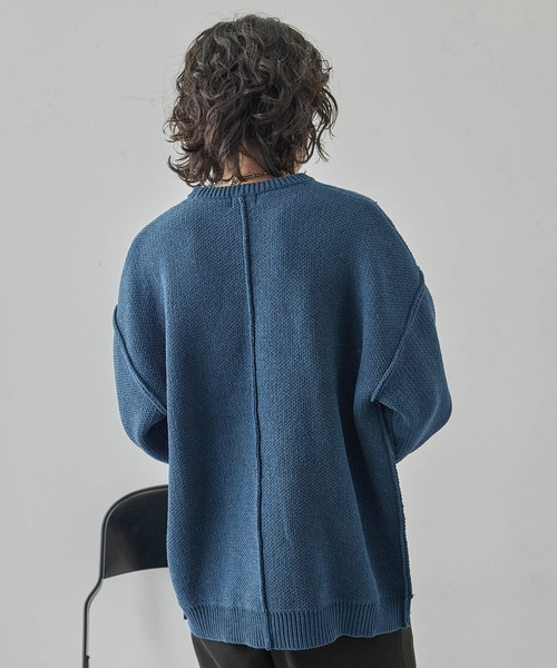 JUNRED（ジュンレッド）の「モールクルービッグニット（ニット/セーター・メンズ・ホワイト/ブルー/チャコールグレー/グレー系その他・S/L/M）」の14枚目の写真