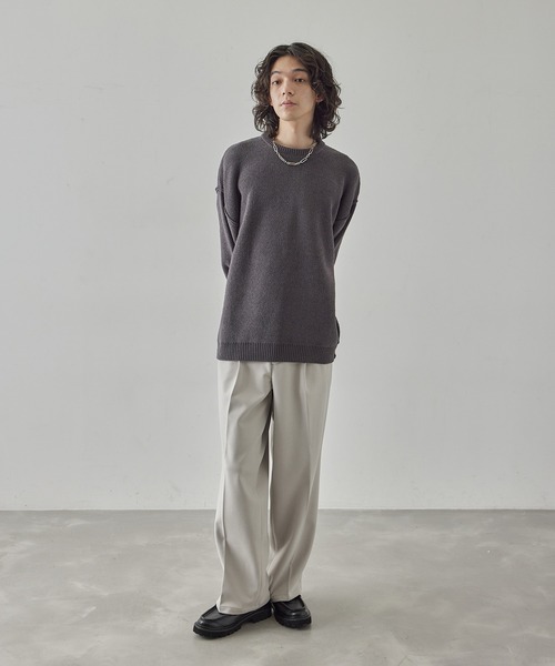 JUNRED（ジュンレッド）の「モールクルービッグニット（ニット/セーター・メンズ・ホワイト/ブルー/チャコールグレー/グレー系その他・S/L/M）」の15枚目の写真