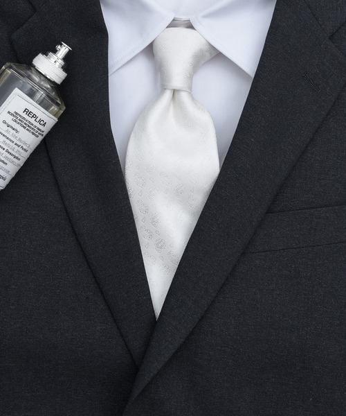 CALIFORNIA OUTFITTERS（カリフォルニア アウトフィッターズ）の「STD 3-10C4 ペイズリー ネクタイ ベーシック（ネクタイ・メンズ・パープル/グレー/グリーン/オレンジ/オレンジ系/ホワイト/ブラック系/ブルー/ネイビー系/レッド/ベージュ系/ワイン/ブラウン/グリーン系/ネイビー/ブラック系1/ホワイト系・ONESIZE）」の3枚目の写真