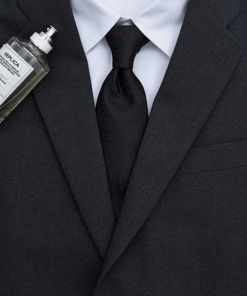 CALIFORNIA OUTFITTERS（カリフォルニア アウトフィッターズ）の「STD 3-10C4 ペイズリー ネクタイ ベーシック（ネクタイ・メンズ・パープル/グレー/グリーン/オレンジ/オレンジ系/ホワイト/ブラック系/ブルー/ネイビー系/レッド/ベージュ系/ワイン/ブラウン/グリーン系/ネイビー/ブラック系1/ホワイト系・ONESIZE）」の4枚目の写真