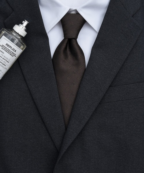 CALIFORNIA OUTFITTERS（カリフォルニア アウトフィッターズ）の「STD 3-10C4 ペイズリー ネクタイ ベーシック（ネクタイ・メンズ・パープル/グレー/グリーン/オレンジ/オレンジ系/ホワイト/ブラック系/ブルー/ネイビー系/レッド/ベージュ系/ワイン/ブラウン/グリーン系/ネイビー/ブラック系1/ホワイト系・ONESIZE）」の7枚目の写真