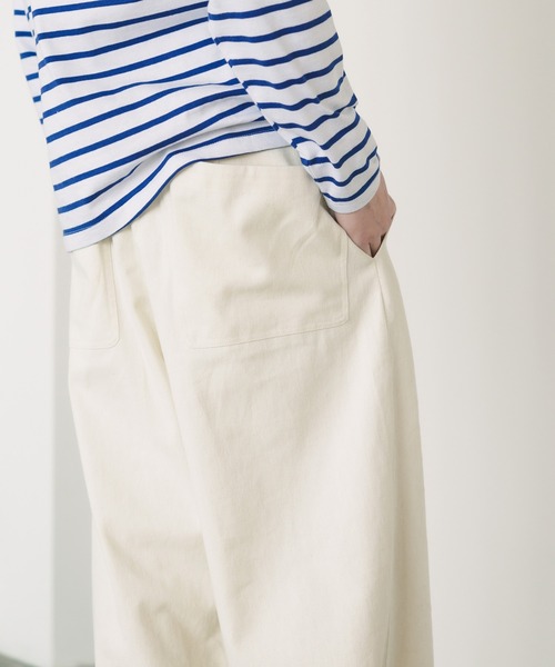 ROOPTOKYO（ループトウキョウ）の「ROOP TOKYO×えーと 2 tuck chino wide pant 2タックチノワイドパンツ（チノパンツ・メンズ・オフホワイト/カーキ・M/S）」の13枚目の写真