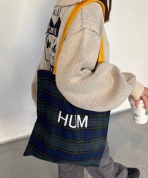 チェック柄トートバッグ