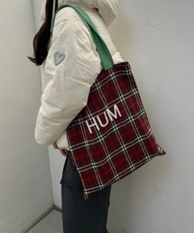 チェック柄トートバッグ
