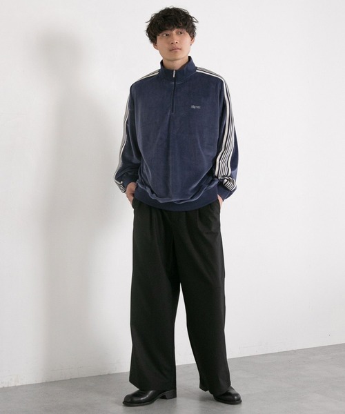 RAGEBLUE(レイジブルー)の「TR stretch tuck drape wide straight slacks / TRストレッチ/タックドレープワイドストレートスラックス(スラックス・メンズ・ブラック/ダークグリーン/ダークグレー/ホワイト・MEDIUM/LARGE/SMALL)」の6枚目の写真