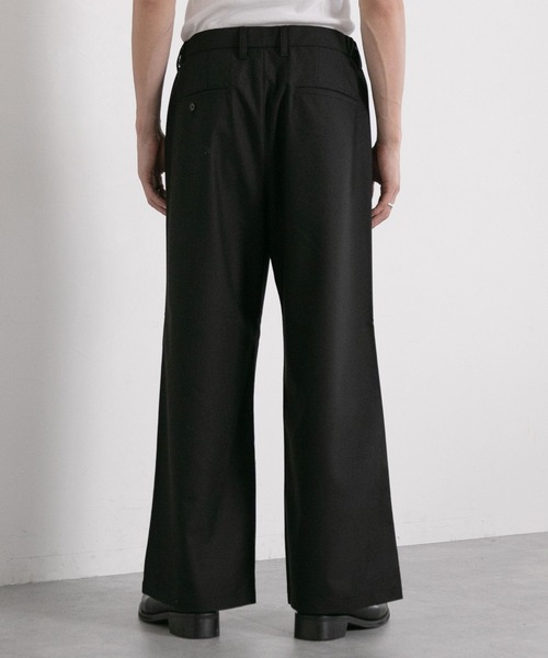 RAGEBLUE(レイジブルー)の「TR stretch tuck drape wide straight slacks / TRストレッチ/タックドレープワイドストレートスラックス(スラックス・メンズ・ブラック/ダークグリーン/ダークグレー/ホワイト・MEDIUM/LARGE/SMALL)」の11枚目の写真