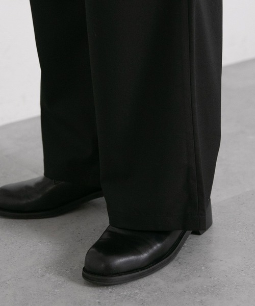 RAGEBLUE(レイジブルー)の「TR stretch tuck drape wide straight slacks / TRストレッチ/タックドレープワイドストレートスラックス(スラックス・メンズ・ブラック/ダークグリーン/ダークグレー/ホワイト・MEDIUM/LARGE/SMALL)」の16枚目の写真