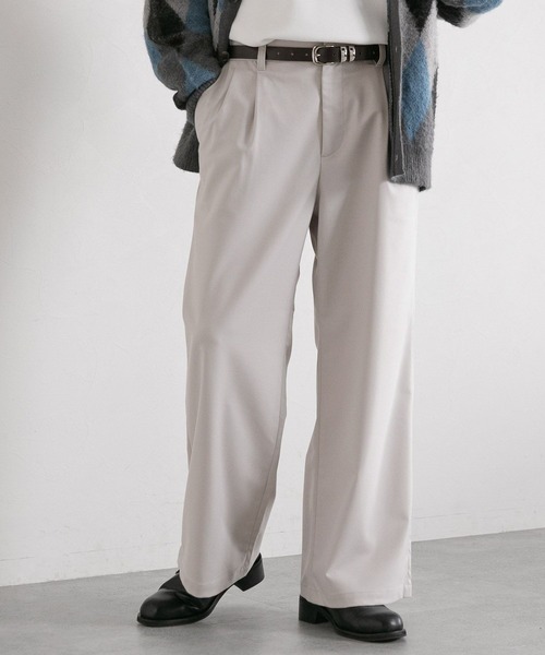 RAGEBLUE(レイジブルー)の「TR stretch tuck drape wide straight slacks / TRストレッチ/タックドレープワイドストレートスラックス(スラックス・メンズ・ブラック/ダークグリーン/ダークグレー/ホワイト・MEDIUM/LARGE/SMALL)」の22枚目の写真