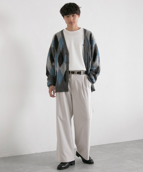 RAGEBLUE(レイジブルー)の「TR stretch tuck drape wide straight slacks / TRストレッチ/タックドレープワイドストレートスラックス(スラックス・メンズ・ブラック/ダークグリーン/ダークグレー/ホワイト・MEDIUM/LARGE/SMALL)」の5枚目の写真