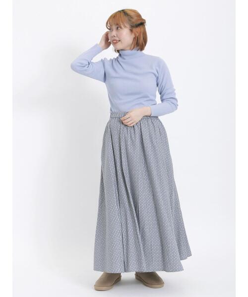 Samansa Mos2(サマンサ モスモス)の「【マシンウォッシャブル】リブタートルネックニット(ニット/セーター・レディース・オフホワイト/ピンク/ブラック/ブルー・F)」の13枚目の写真