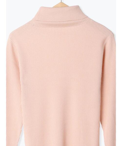 Samansa Mos2(サマンサ モスモス)の「【マシンウォッシャブル】リブタートルネックニット(ニット/セーター・レディース・オフホワイト/ピンク/ブラック/ブルー・F)」の6枚目の写真