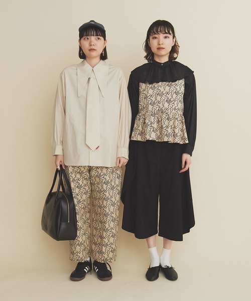 I am I in fact...（アイアムアイインファクト）の「ANGEL CHARM  2tuck pants（その他パンツ・レディース・ベージュ/ネイビー・FREE）」の21枚目の写真