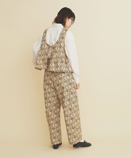 I am I in fact...（アイアムアイインファクト）の「ANGEL CHARM  2tuck pants（その他パンツ・レディース・ベージュ/ネイビー・FREE）」の10枚目の写真