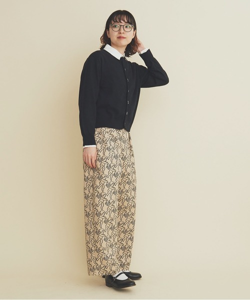 I am I in fact...（アイアムアイインファクト）の「ANGEL CHARM  2tuck pants（その他パンツ・レディース・ベージュ/ネイビー・FREE）」の15枚目の写真