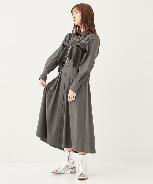 マルチウェイビスチェシャツワンピース PUBLIC TOKYO（パブリックトウキョウ）の「マルチウェイビスチェシャツ