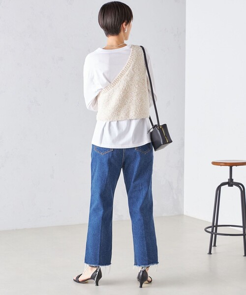 〈手洗い可能〉カールヤーン スパンコール ワンショルダー 24SS ◇ セール】〈手洗い可能〉カールヤーン スパンコール ワン