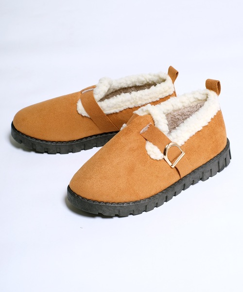 shopnikoniko(ショップニコニコ)の「フェイクスエード ムートンスリッポン ボアシューズ モカシン もこもこ パンプス(スリッポン・レディース・キャメル/ブラウン/ブラック・38/36/37)」の19枚目の写真