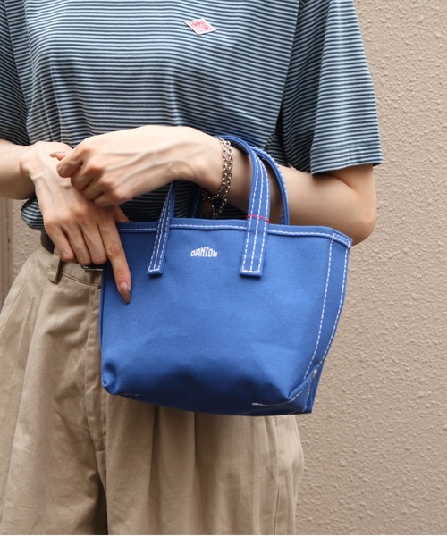 DANTON（ダントン）の「DANTON/ダントン　ヴォージュプチ　VOSGES PETIT（トートバッグ・レディース・グレー/ナチュラル/チェリーピンク/グレー系その他/グリーン/ネイビー/オレンジ/コバルトブルー・FREE）」の6枚目の写真