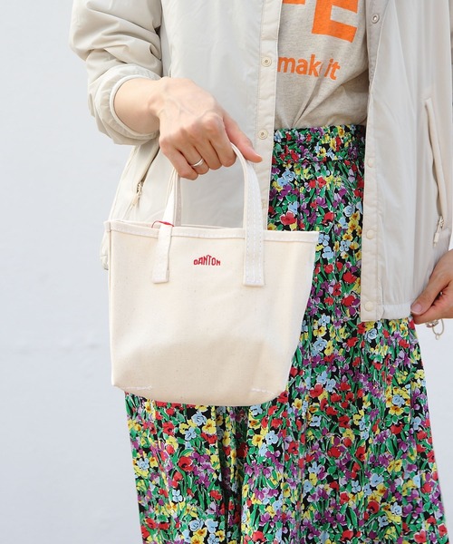 DANTON（ダントン）の「DANTON/ダントン　ヴォージュプチ　VOSGES PETIT（トートバッグ・レディース・グレー/ナチュラル/チェリーピンク/グレー系その他/グリーン/ネイビー/オレンジ/コバルトブルー・FREE）」の9枚目の写真