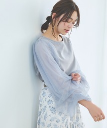 mysty woman | 【WEB限定カラーあり!】シアータックスリーブプルオーバー 106910(Tシャツ/カットソー)