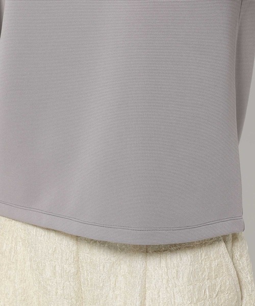 mysty woman（ミスティウーマン）の「【WEB限定カラーあり！】シアータックスリーブプルオーバー　106910（Tシャツ/カットソー・レディース・ホワイト系その他/オフホワイト/グレー/ブラック・FREE）」の8枚目の写真