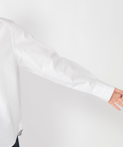 studio CLIP(スタディオクリップ)の「【conges payesコラボ】フリルブラウス(シャツ/ブラウス・レディース・サックスブルー/アイボリー/ホワイト・MEDIUM/LARGE)」の10枚目の写真