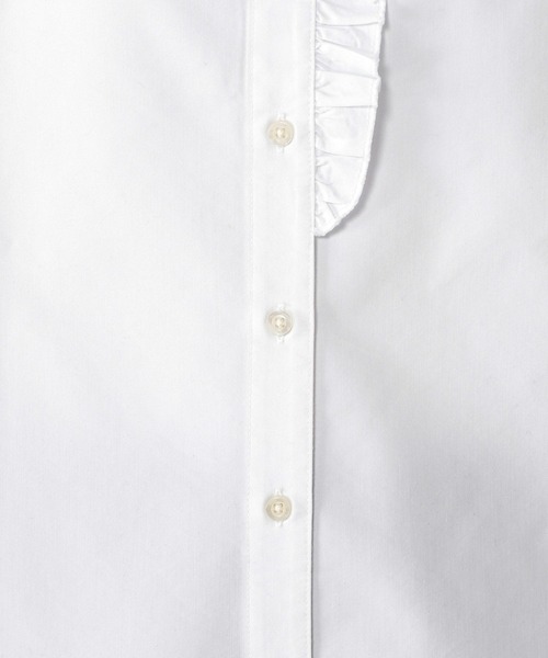 studio CLIP(スタディオクリップ)の「【conges payesコラボ】フリルブラウス(シャツ/ブラウス・レディース・サックスブルー/アイボリー/ホワイト・MEDIUM/LARGE)」の14枚目の写真