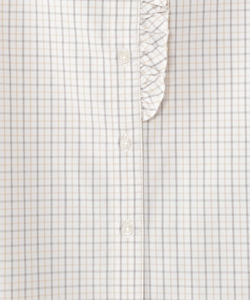 studio CLIP(スタディオクリップ)の「【conges payesコラボ】フリルブラウス(シャツ/ブラウス・レディース・サックスブルー/アイボリー/ホワイト・MEDIUM/LARGE)」の15枚目の写真