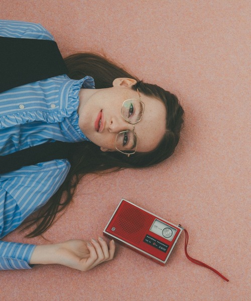 studio CLIP(スタディオクリップ)の「【conges payesコラボ】フリルブラウス(シャツ/ブラウス・レディース・サックスブルー/アイボリー/ホワイト・MEDIUM/LARGE)」の20枚目の写真