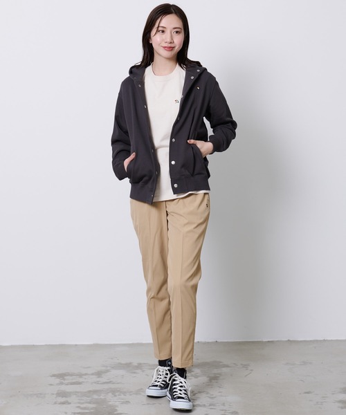 Arnold Palmer（アーノルドパーマー）の「シェア スウェット スナップ フーディ（パーカー・レディース・アイボリー/チャコールグレー・S/M/L/LL/XS）」の11枚目の写真