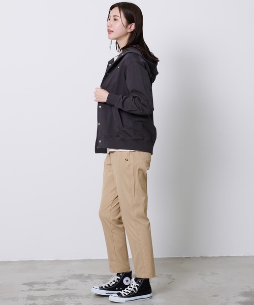 Arnold Palmer（アーノルドパーマー）の「シェア スウェット スナップ フーディ（パーカー・レディース・アイボリー/チャコールグレー・S/M/L/LL/XS）」の12枚目の写真