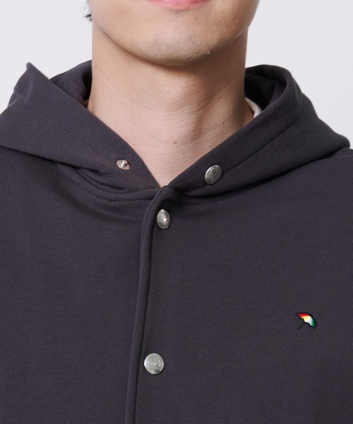 Arnold Palmer（アーノルドパーマー）の「シェア スウェット スナップ フーディ（パーカー・レディース・アイボリー/チャコールグレー・S/M/L/LL/XS）」の4枚目の写真